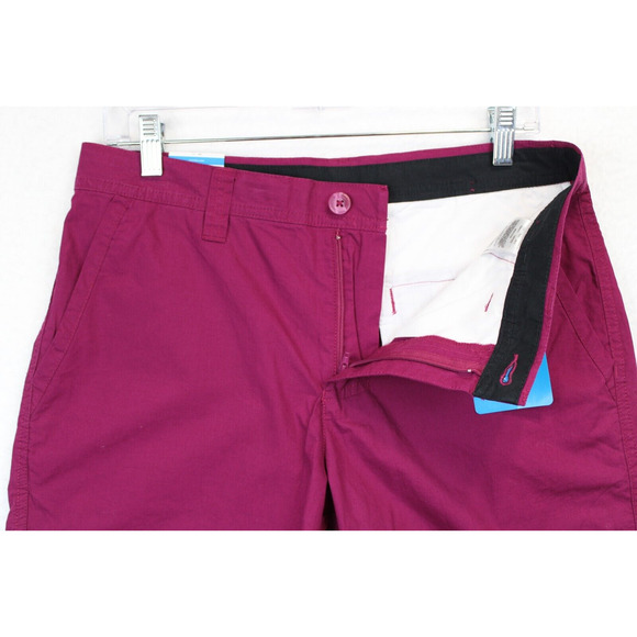 Columbia Washed Out Chino Shorts Men's 30 / 10" Dark Magenta Outdoors Preppy - Picture 9 of 10